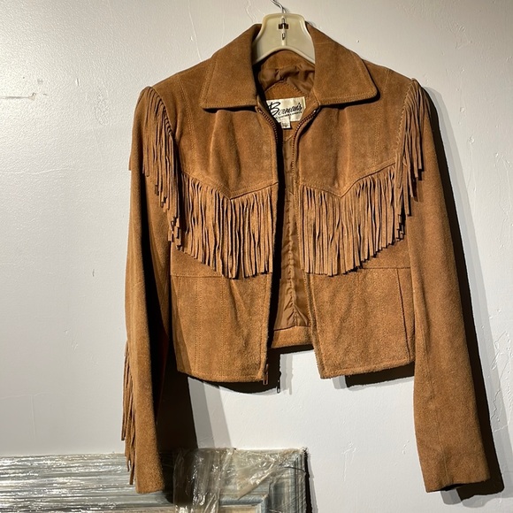Bermans The Leather Experts Jackets & Coats Vintage Western Fringe